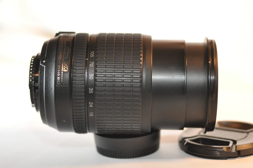Objetivo Nikon DX AF-S Nikkor 18-105 mm G ED VR LEER para D3200 D3400 D500 D5600 D7500 Foto 4 de 4