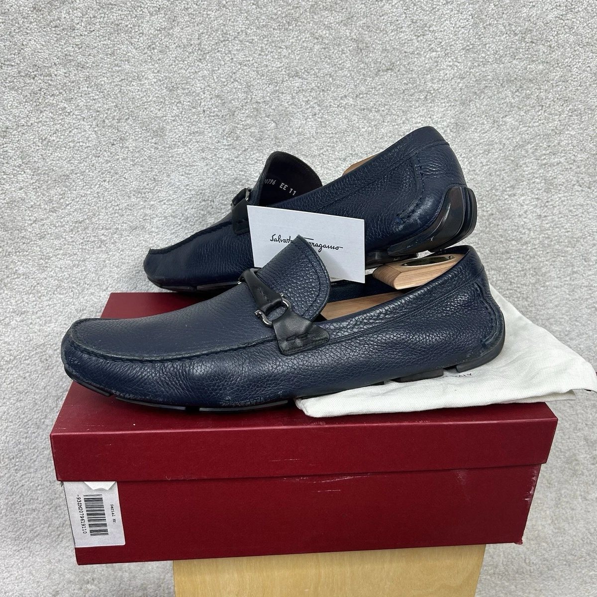 25+ Salvatore Ferragamo Blue EE Dress Shoes for Men for sale 