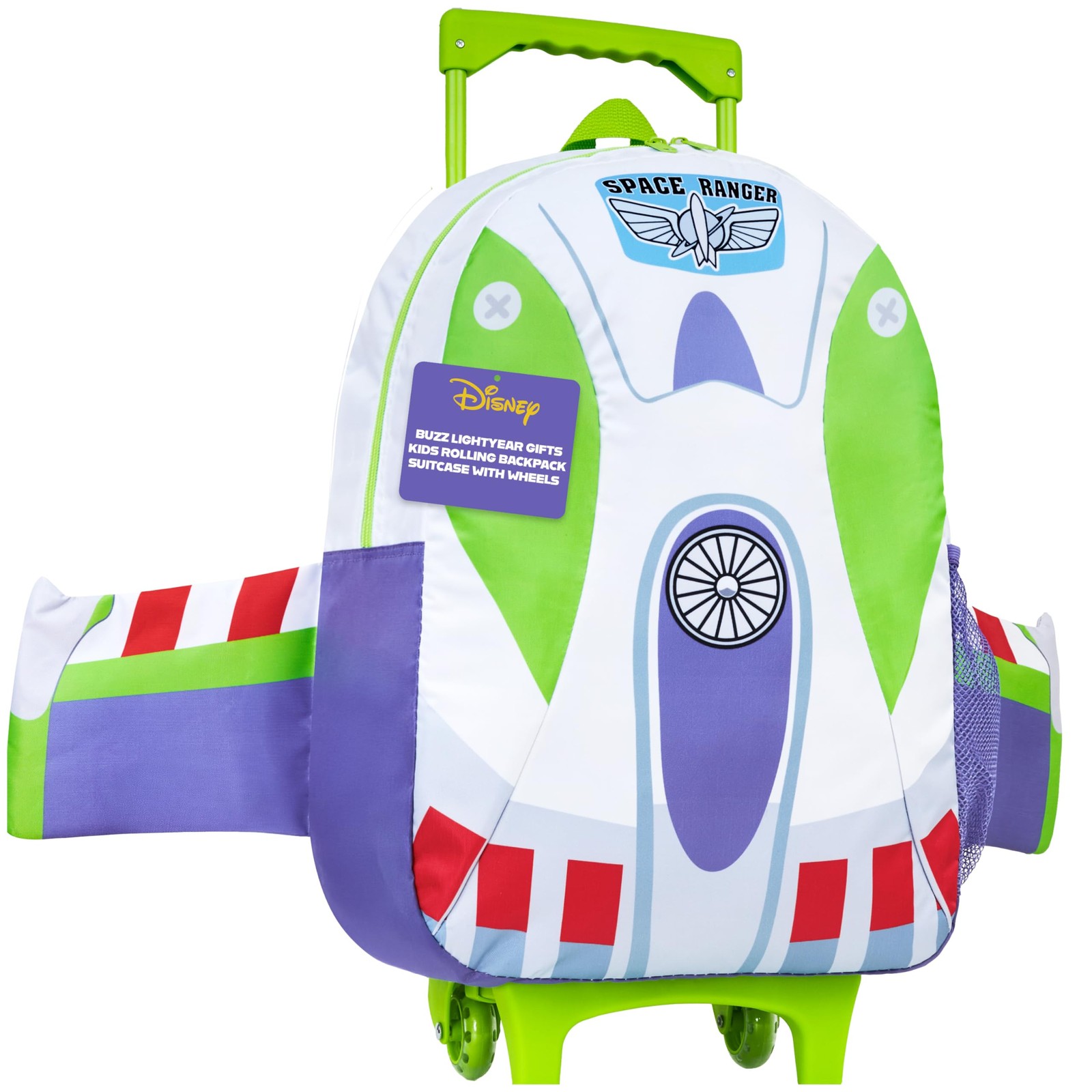 Disney Toy Story 2-in-1 Rolling Kids Backpack Buzz Lightyear