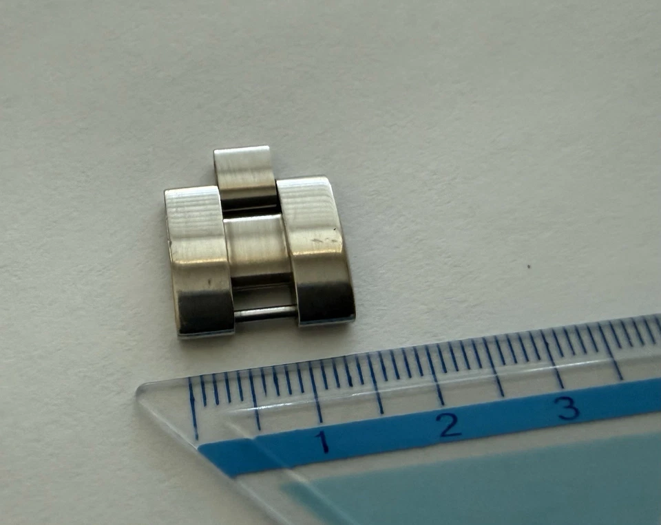 AUTÉNTICO Cartier Roadster 15mm Largo Acero Inoxidable Pulsera Eslabón Foto 2 de 4