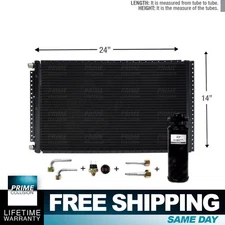 CNFP1424KT Kit A/C Universal Condenser Parallel Flow 14 x 24 with Receiver Drier