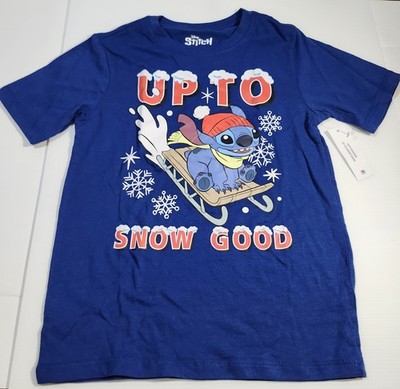 Disney Stitch Childs Size M/M/M 8 Childs Christmas Shirt. NWT