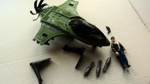 Vintage GI Joe Mudfighter 1989 Hasbro 80s Toys ARAH Cobra Vehicle Retro 1980's