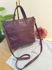 Cath Kidston leather cross body/ grab / small tote with dust bag and long strap