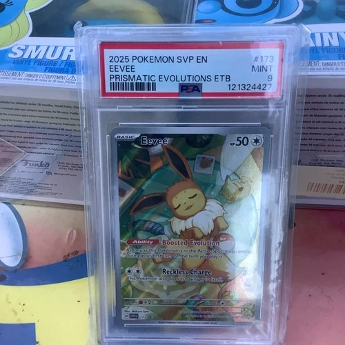 Pokemon Prismatic Evolutions ETB 173 EEVEE PSA 9 GEM Black Star Promo (089)