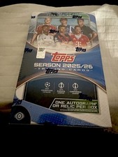 2025-26 Topps UEFA Club Competitions Hobby Box Brand New Sealed