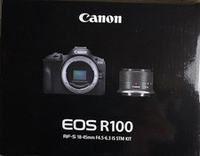 Canon EOS R100 Mirrorless Camera RF-S18-45mm F4.5-6.3 is STM Lens Kit