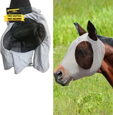 Fly Masks for Horses, Super Comfort Stretchy Horse Fly Mask, Breathable Fly Mask