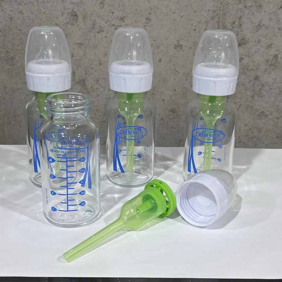 Dr. Brown's Natural Flow 4 Oz. Glass Baby Bottles For Colic Babies - Image 3 of 3
