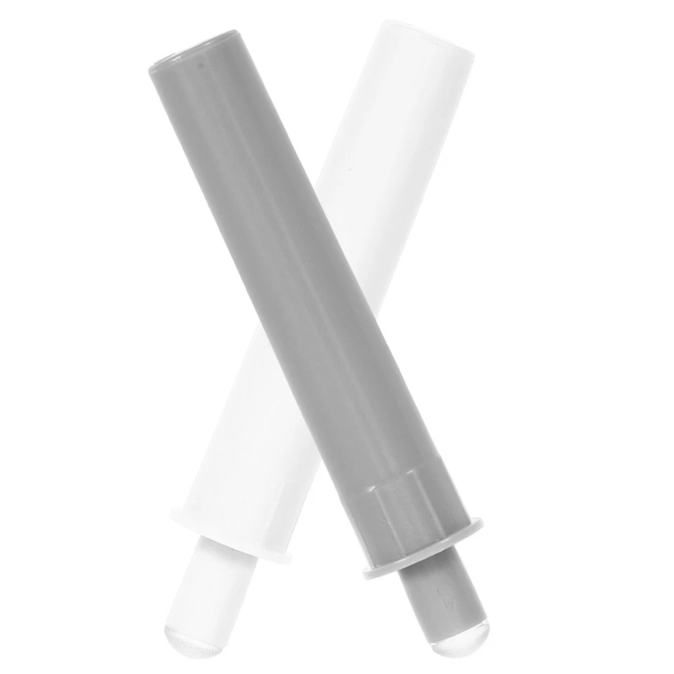 2 Pcs Loquet À Pousser Accessoire De Porte D'armoire En Plastique Amortisseur - Photo 2/4