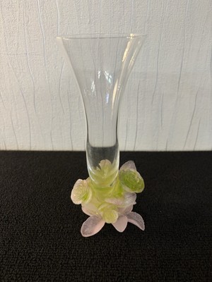 Daum Soliflore Vase Rose Aus Kristall Daum France Mod1