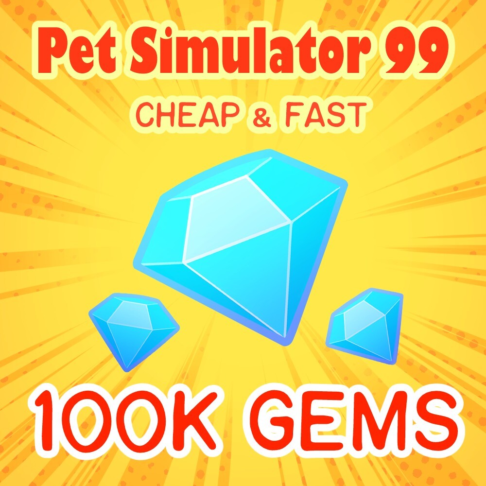 Pet Simulator 99 Diamonds 100000 100k Gems PS99 Pet Sim 99 Roblox