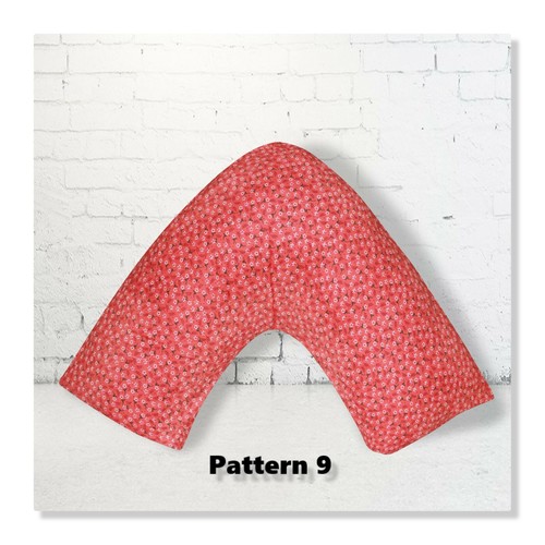 Orthopaedic Printed V Shaped Polycotton Pillow Case/Cover Only Neck Back Support - Picture 6 of 25