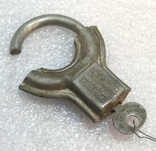 Vintage Working With Key Sterling Jr Lock Minneapolis, MN Made in USA