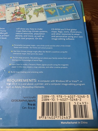 World in a Box Create Your Own Personalized Maps of the World *New* - Picture 7 of 7