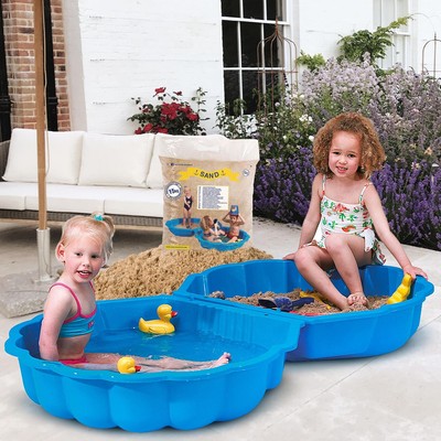 Toys Argos Plastic Paddling Pool Chad Valley 400L Rectangular