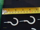White PVC Cup Hooks Plant Hangers 12 Pcs Each 1-1/4" , 1-1/2", 2"  36 Pieces New — photo 8