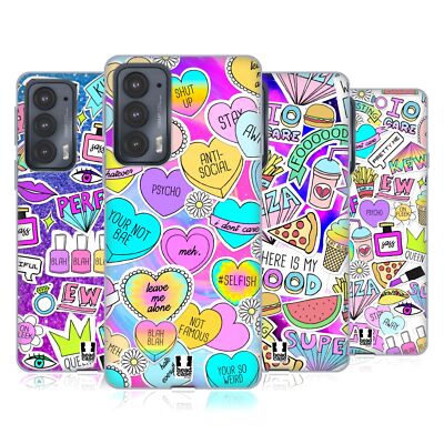 HEAD CASE DESIGNS SASSY STICKERS SOFT GEL CASE FOR MOTOROLA PHONES 2