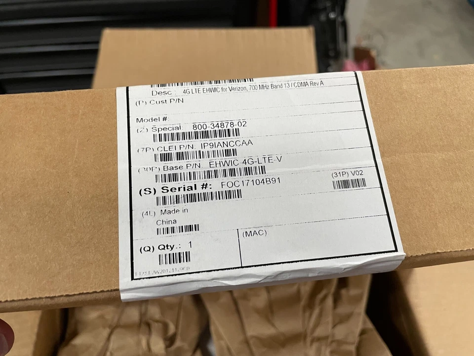 NEW Cisco EHWIC-4G-LTE-V Radio Modem for Verizon 700 MHz Band 13 CDMA Rev A - Image 3 of 4