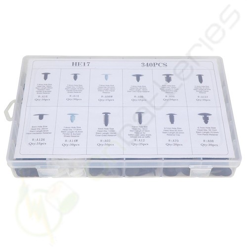 340Pcs Fenders Door Bumper Retainer Fastener Clips Accessories For Audi BMW Ford - Picture 4 of 11