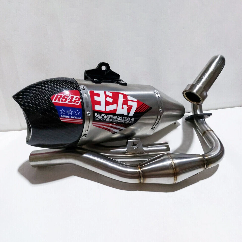 FULL SYSTEM EXHAUST PIPE RACING CARBON RS12 FIT FOR KAWASAKI KLX230L KLX230R - Image 2 of 4