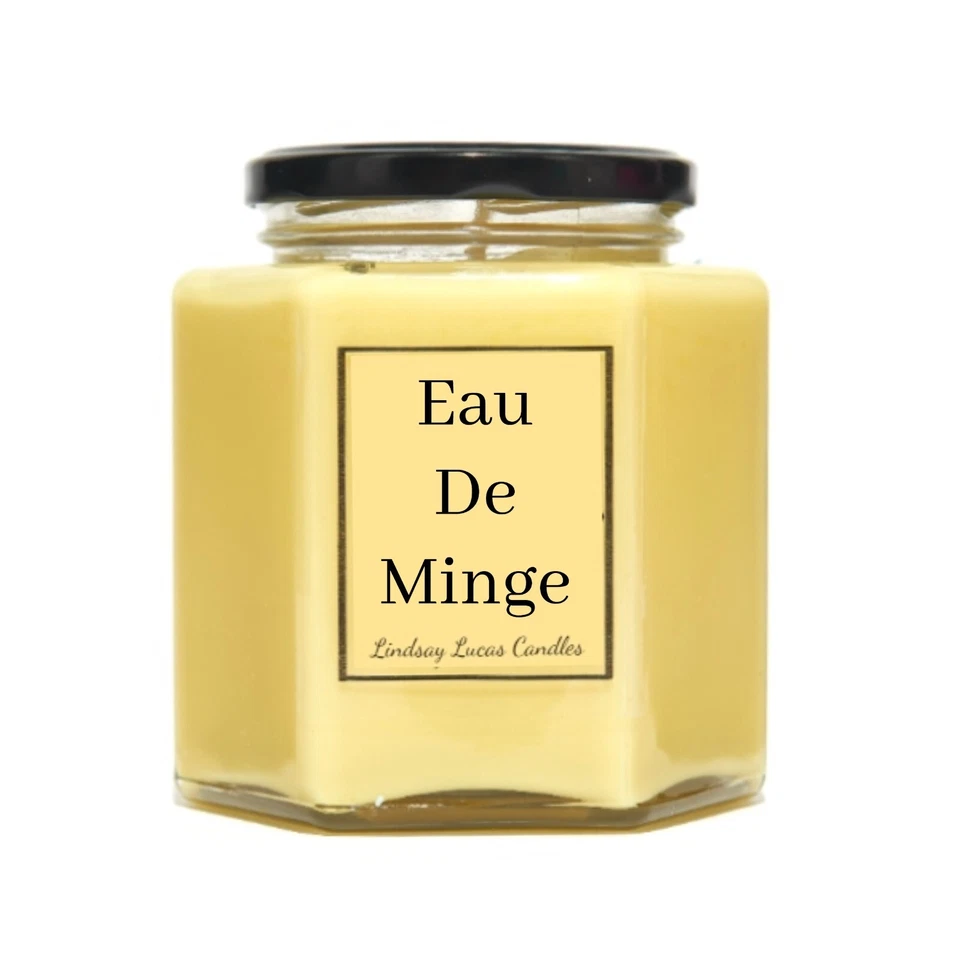 Eau De Minge Funny Joke Gift Scented Candle Made With Soy Wax - Image 3 of 4