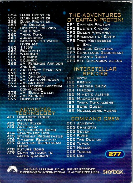 1999 Skybox Star Trek Voyager Closer To Home - PICK / CHOOSE YOUR CARDS - Picture 157 of 157