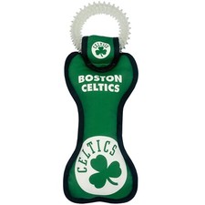 Pets First NBA Licensed Dog Chew Toy with Inner Squeaker and Teething Ring
