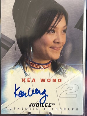 X-Men United Movie Kea Wong as Jubilee Autograph Card Topps 2003