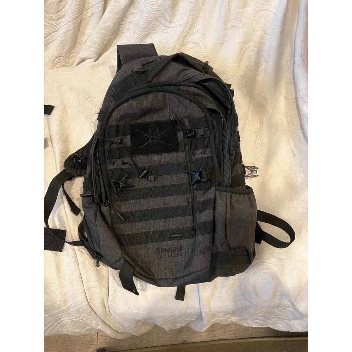 Samurai Tactical Black Backpack (Large)