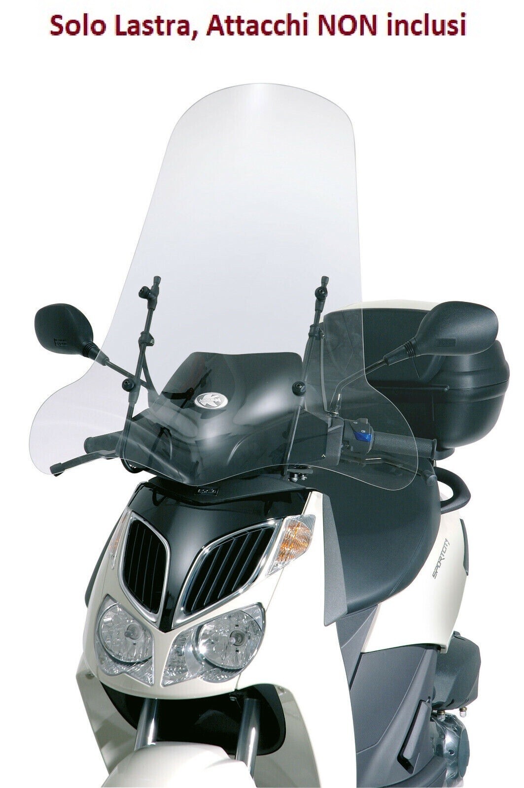 KAPPA Parabrezza Trasparente Solo Lastra 74X67 Per SYM HD2 200 2011-2016