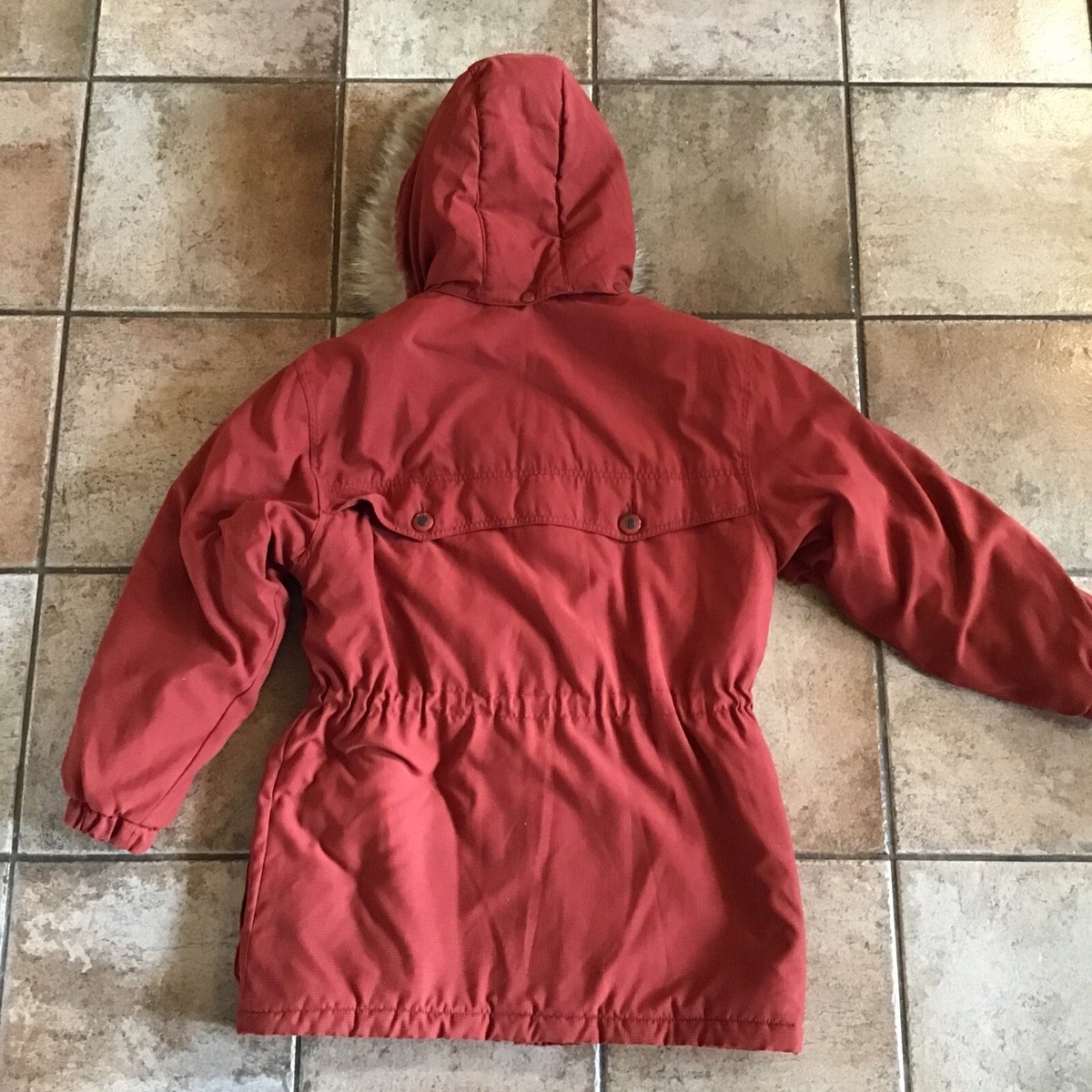 Vintage 1990s Gallery Insulated Full Zip Parka, Rust, W