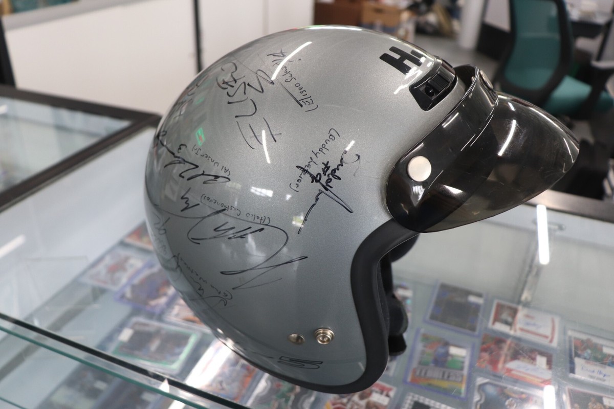 2001 Pennzoil Copper World Indy 200 Helmet Autographed- Sam