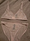 Glitter Sheer Bra Set