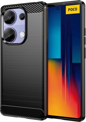 BLACK COVER for Xiaomi Redmi Note 13 Pro 4G SHOCKPROOF SILICONE CARBON CASE
