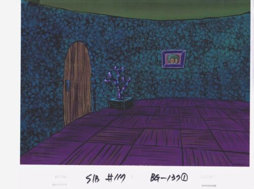 Not $3000 ONLY $600.  Hand Painted SpongeBob Production Background for cel. - Picture 1 of 2