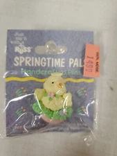 RUSS  Springtime Pals EASTER  Pin Chick Yellow Duck New Old Stock