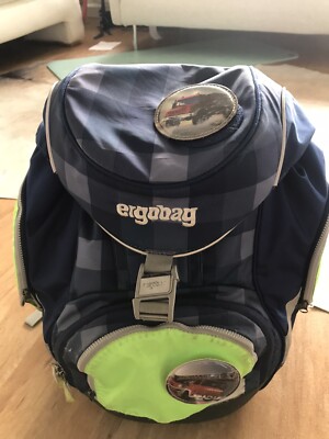ergobag Schulranzen Feuerwehr + Fluo Zip Set