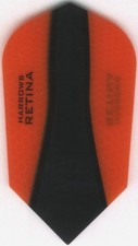 Slim Orange RETINA-X Dart Flights: 3 per set