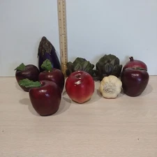 Vintage Plastic Fruit and Vegetable, Lot of 10.