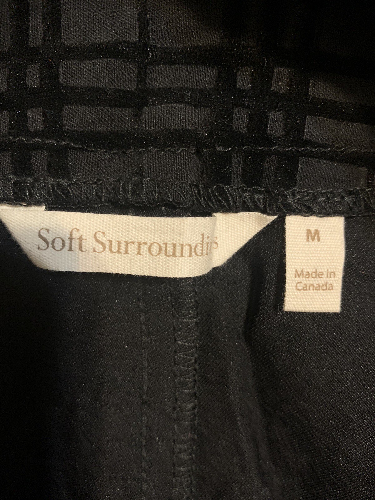 Soft  Surroundings Medium Black Pull-on  Pants - image 6