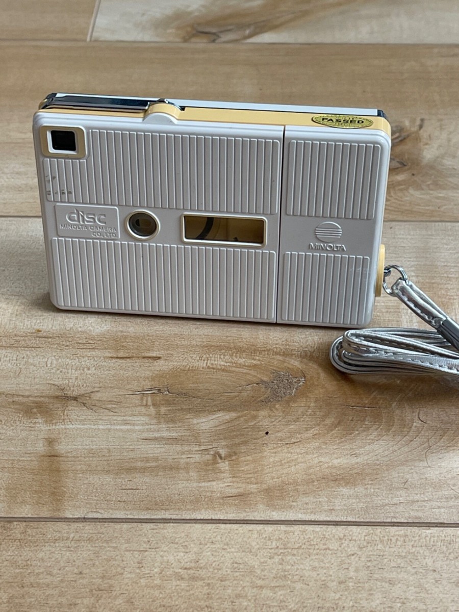 Rare Vintage Minolta/Courreges AC101 Disc camera in BOX GOLD