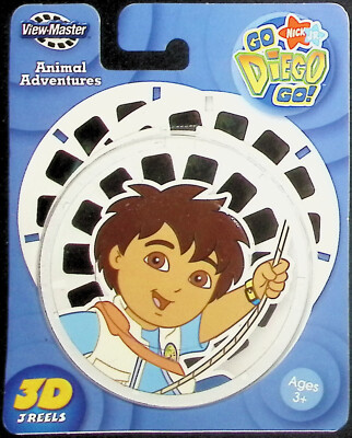 GO DiEGO GO! 3d View-Master 3 Reel Packet NICK JR - NEW SEALED