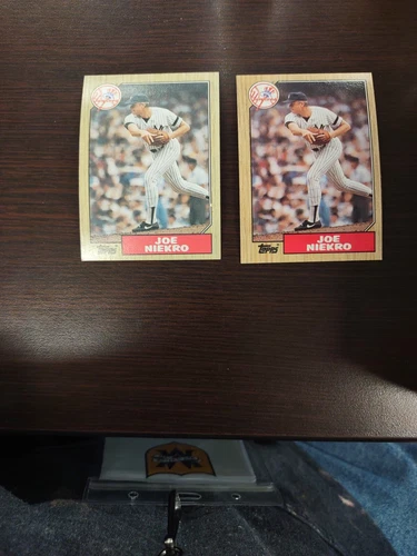 1987 Topps Joe Niekro Card 344 With Errors