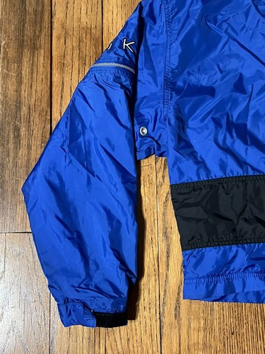 Vintage 90s Nike Blue Zip Up Light Weight Windbreaker Jacket Youth Size M 8-10 - Picture 12 of 16