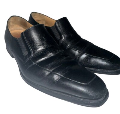 Magnanni Men\'s Fabricio Black Slip-On Loafer Apron Toe Dress Shoes, Size 9.5 D Magnanni Fabricio Apron Toe Slip On Loafer - Black - Size 15  main image 3