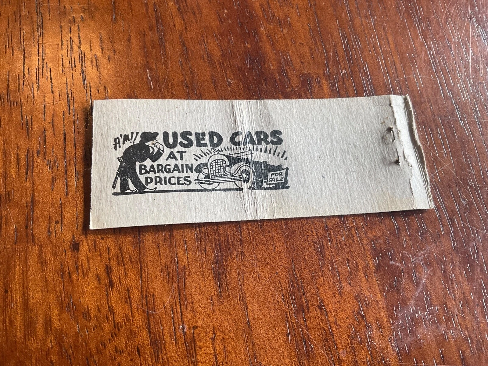  vintage matchbook used cars sheridan wyoming 