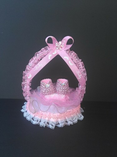 Beautiful baby shower girl cake topper center piece birthday party decoration - Picture 8 of 8