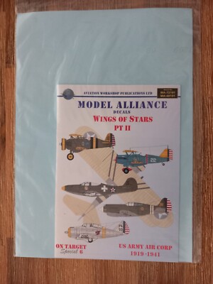 Model Alliance Decals MA-48191 Wings of Stars Part II USAAC in 1:48 - neu