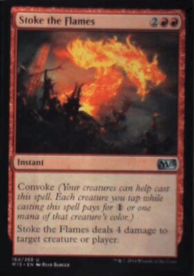 Stoke the Flames - Magic 2015 (M15): #164, Magic: The Gathering Nm R235